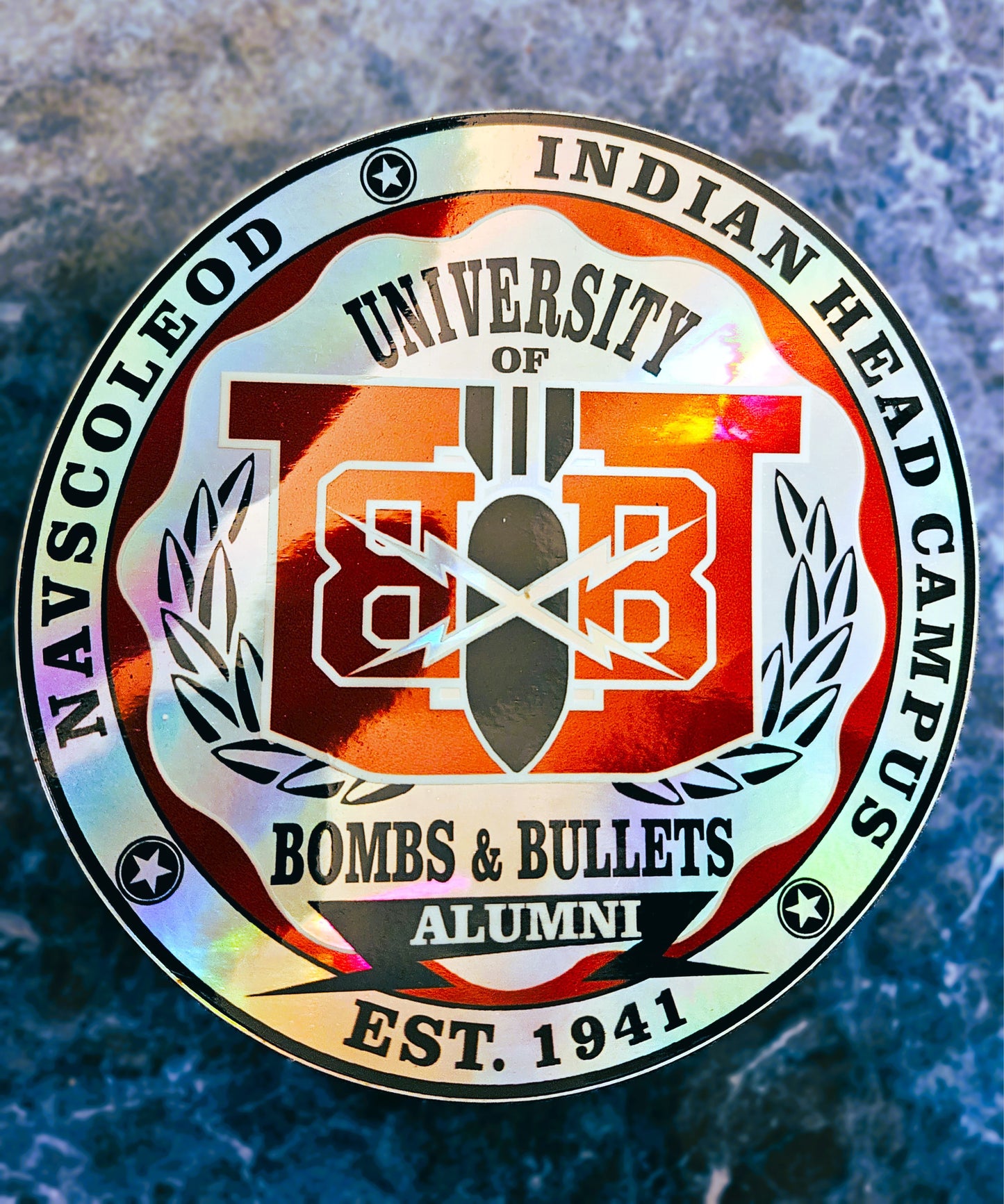 University of Bombs & Bullets ALUMNI Decal