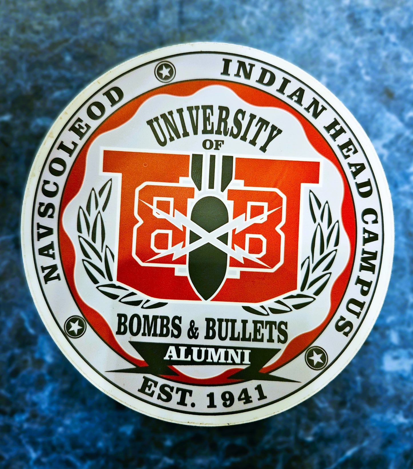 University of Bombs & Bullets ALUMNI Decal